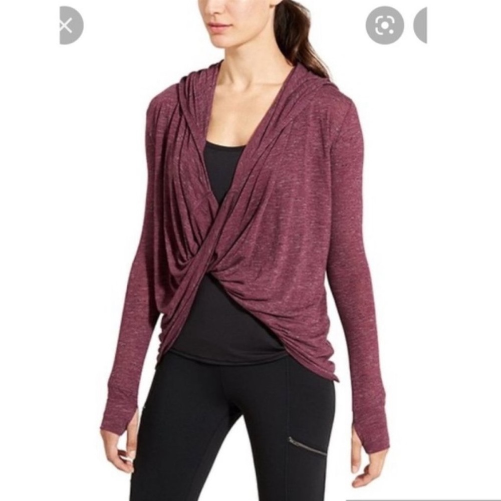Athleta Nep Infinity Hoodie Top Potent Purple